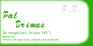 pal drimus business card